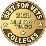 Military Times “Best for Vets: Colleges 2023 badge