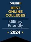 Top Online Military-Friendly Institution 2024 by OnlineU